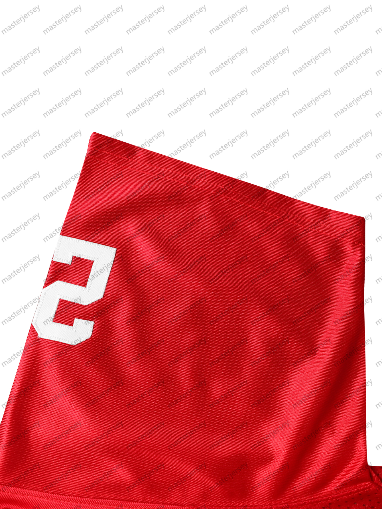 #23 McCAFFREY Comfy V-Neck Football Jerseys Men Mesh Embroidery For Training And Competition Breathable Moisture-Wicking Short Sleeve Top for Active J