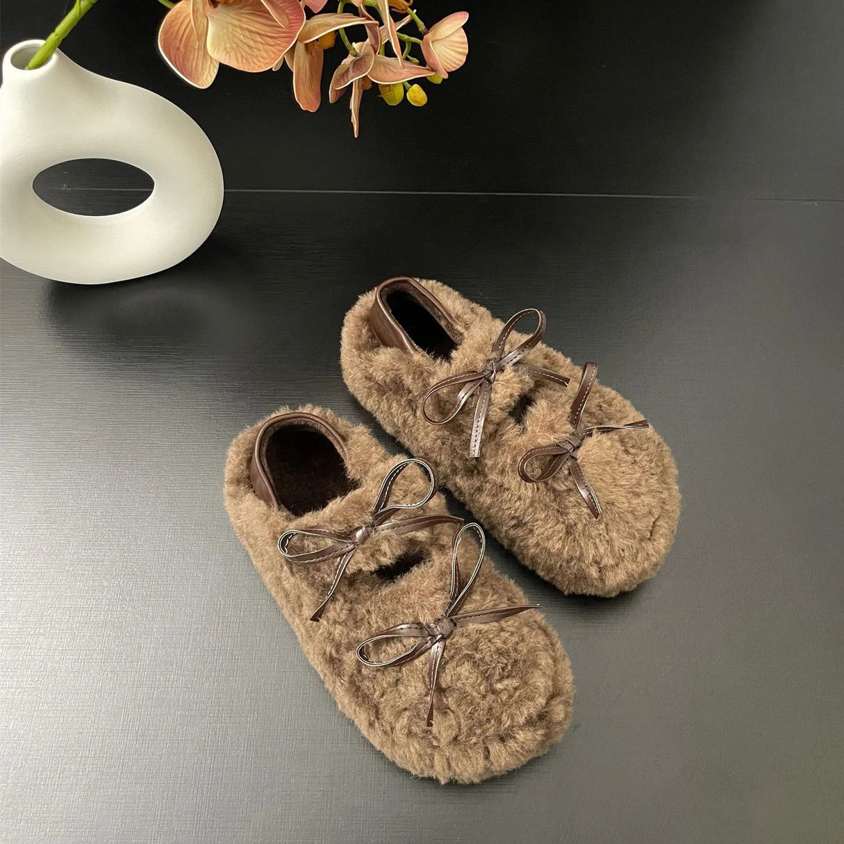 Size Large Loafers Women Low Heels New Designer Leopard New Print Walking Comfort Retro Single Shoes atos Mujer