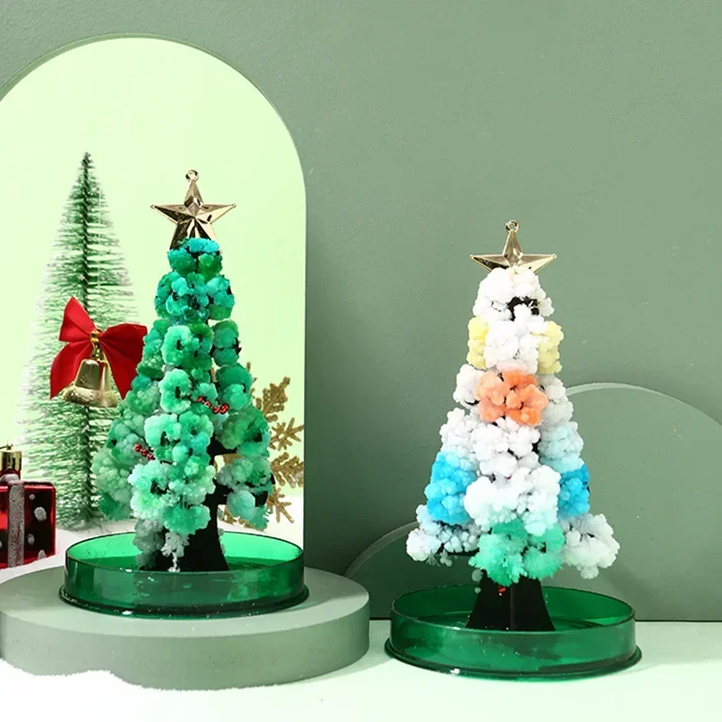 Magic Growing Christmas Tree DIY Fun Xmas Gift Toy for Adults Kids Home Festival Party Decor Props Mini 01e01