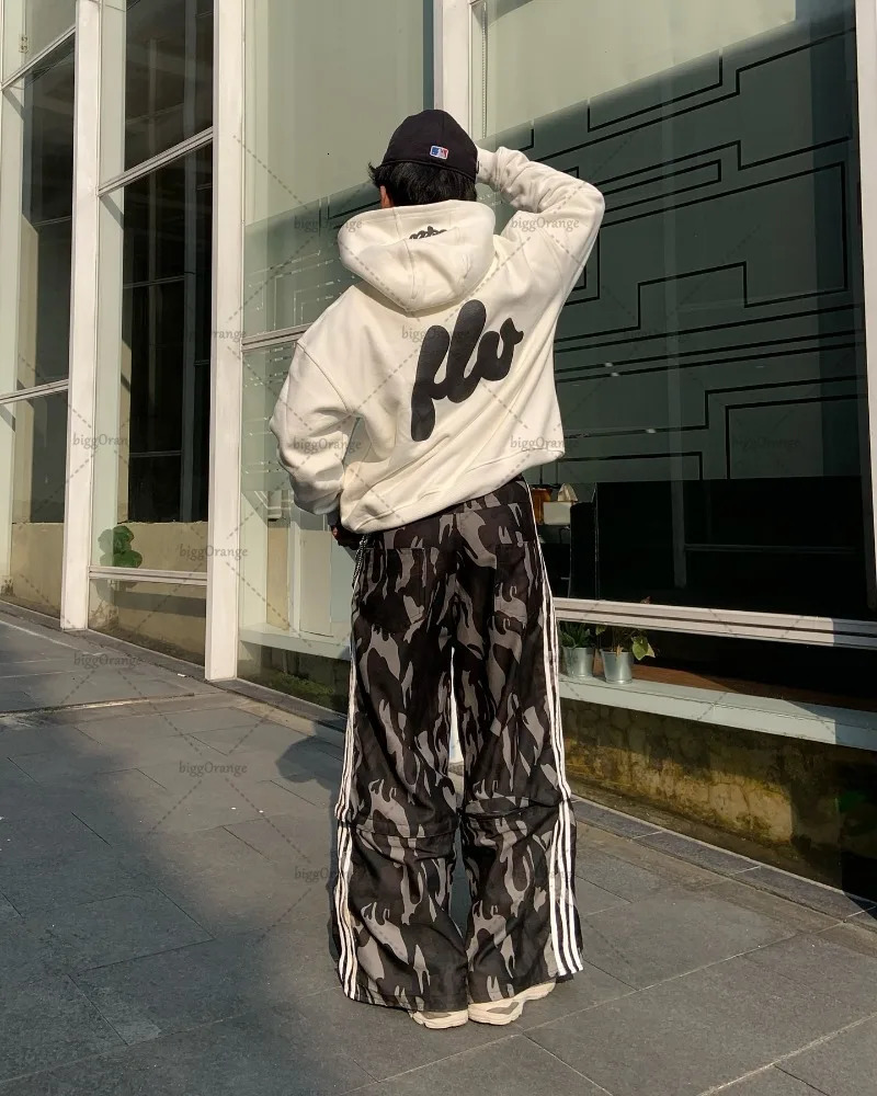 Y2K American Retro Fashion Loose Oversized Sweatshirt Men Street Hip-hop Harajuku Letter Print Casual Versatile Hoodie Women 241111