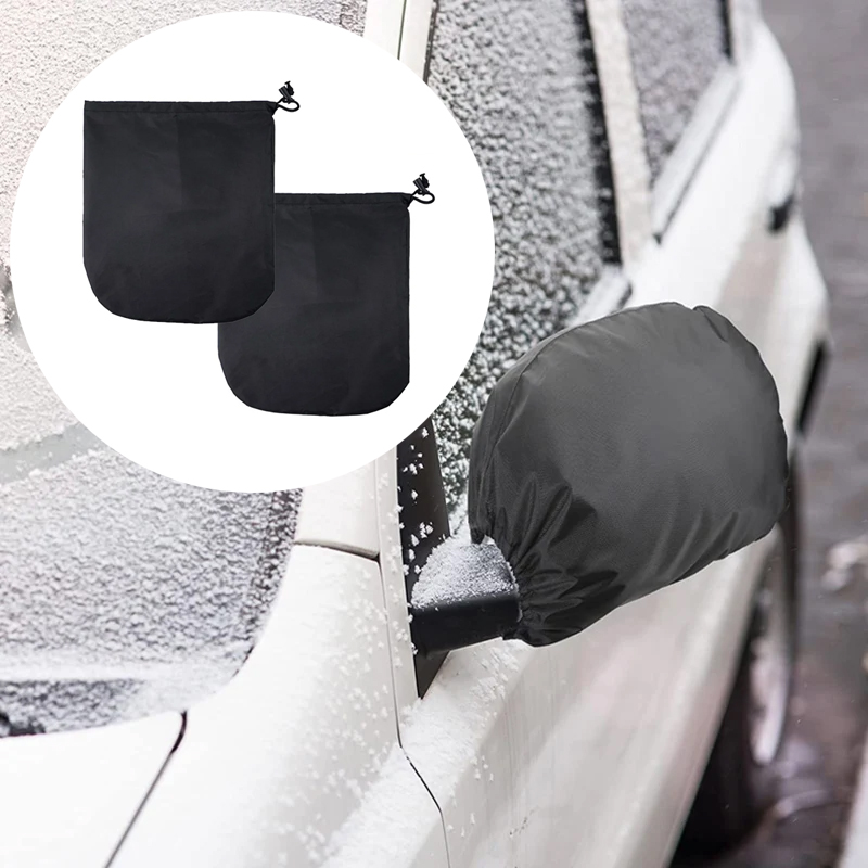 Snow Safety Mirror Dustproof Waterproof Winter Frostproof Protective Cover Car Coat