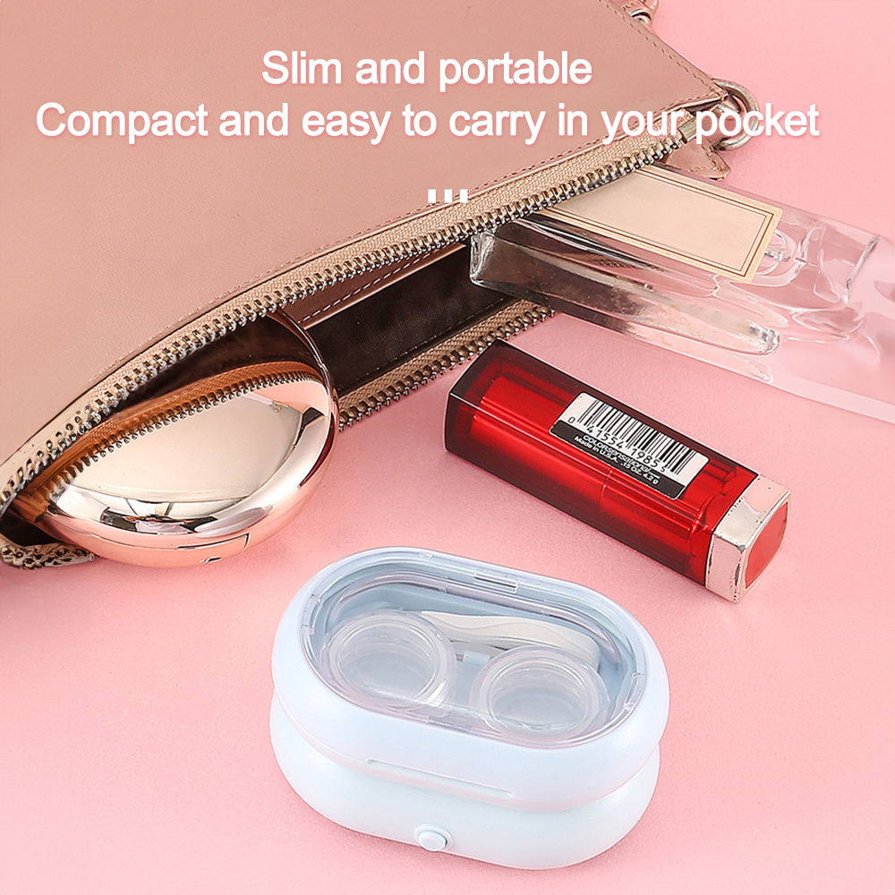 Contact Lens Ultrasonic Cleaning hine Beauty Pupil Storage Cleaning Container Washer Contact Lens CleanerTravel Portable New b2bc8