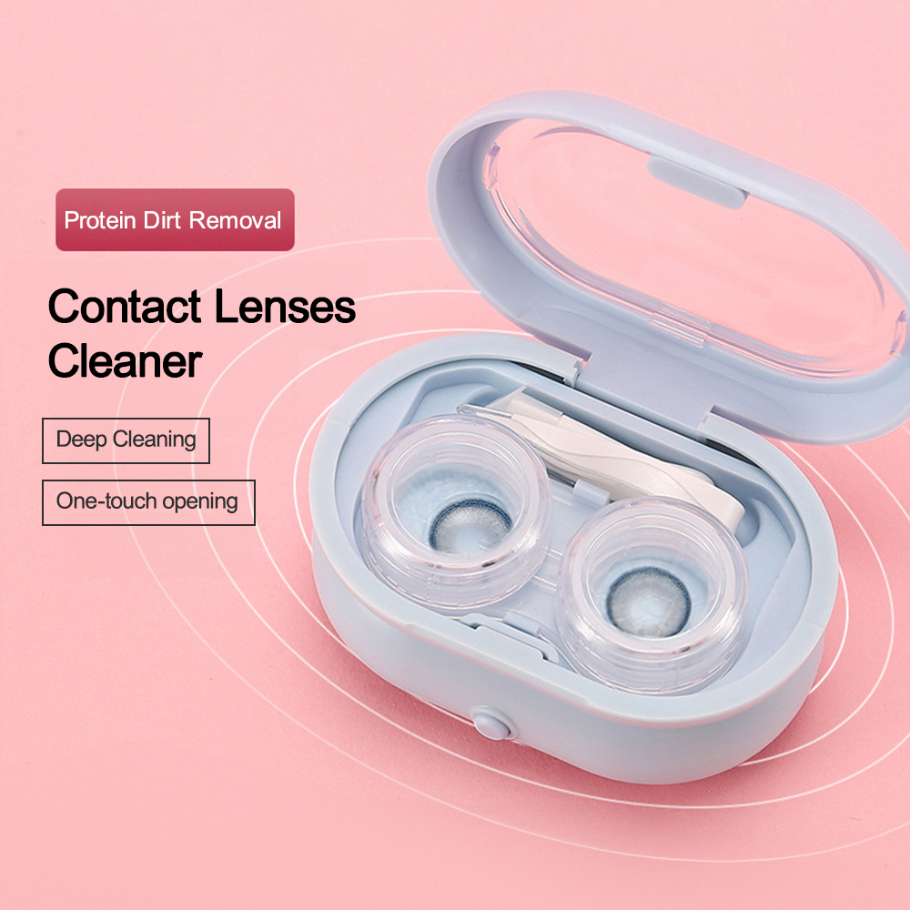 Contact Lens Ultrasonic Cleaning hine Beauty Pupil Storage Cleaning Container Washer Contact Lens CleanerTravel Portable New b2bc8