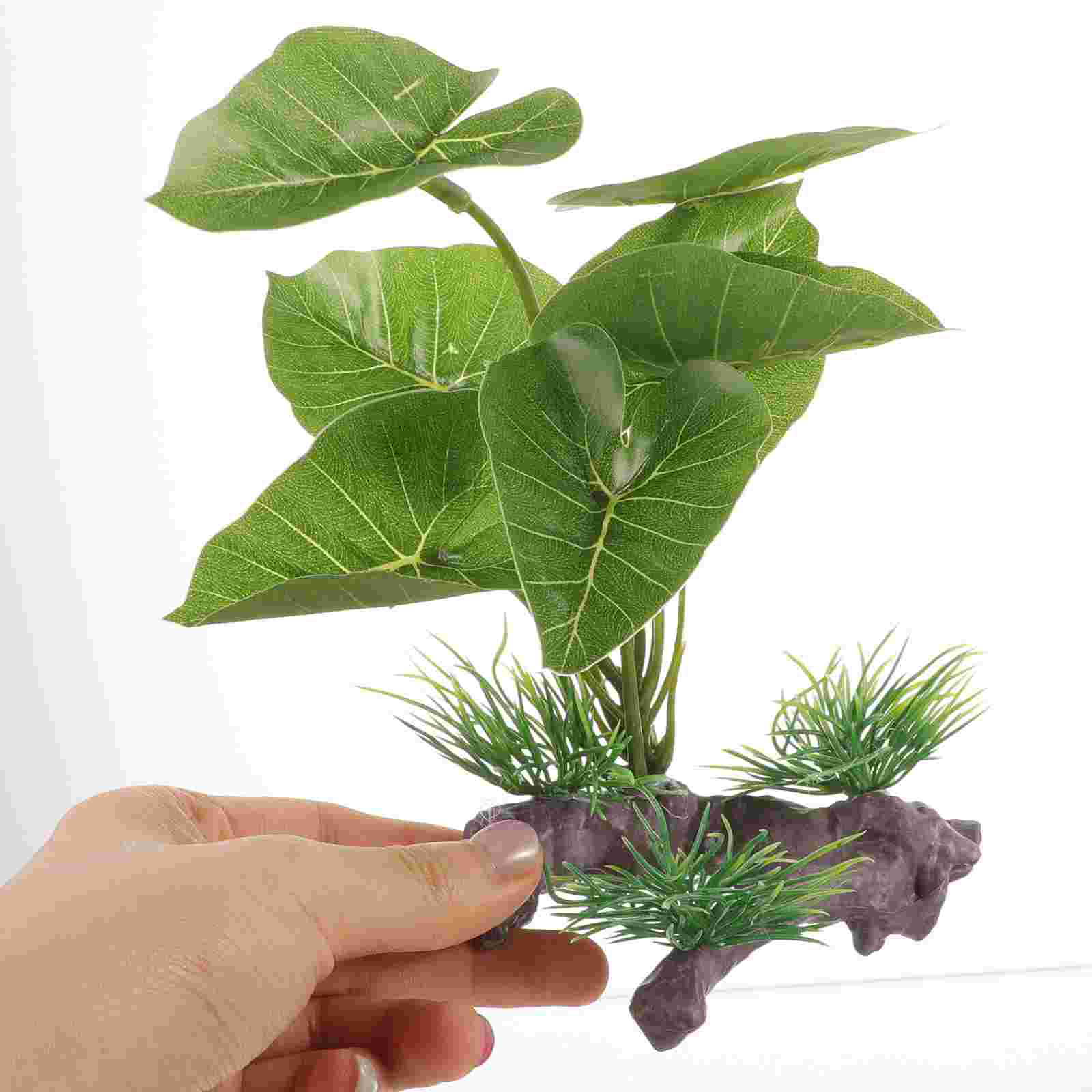 Artificial Water Plants Aquarium Grass Plastic for Fish Tank Inflatable Sculpture Decor Betta Bubble Easter Eggs
