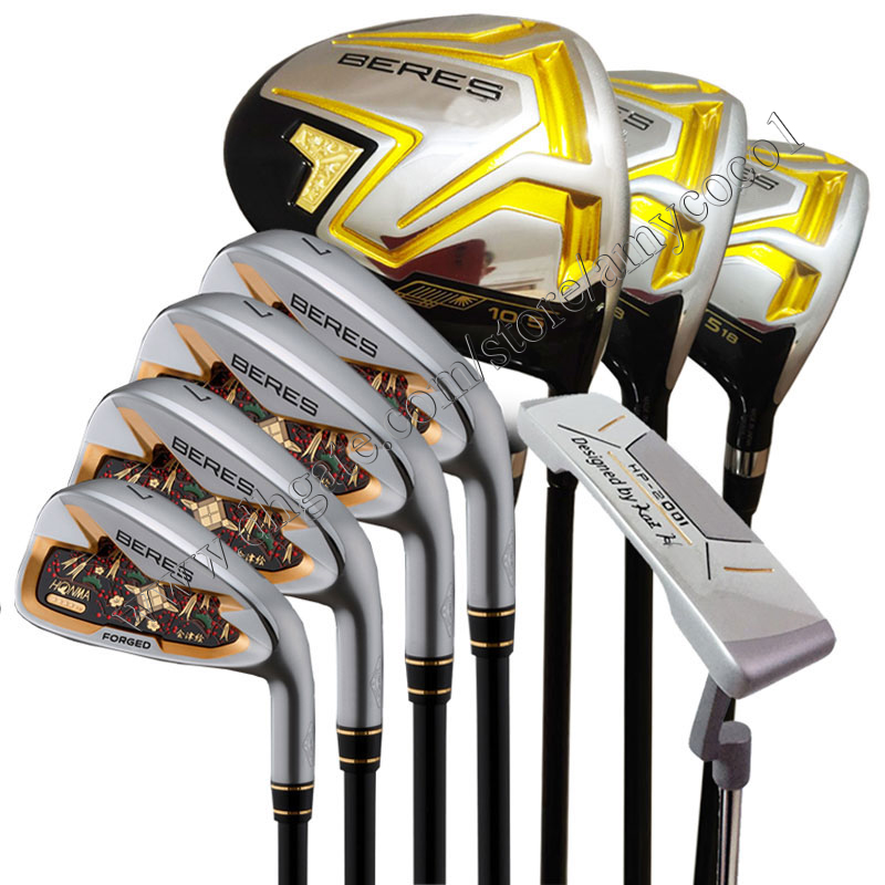 Golf Clubs Men HONMA BERES S-08 Complete Set of Clubs Right Handed Golf Wood Irons Putter and Graphite Shaft/Steel Shaft R or S Flex No Bag