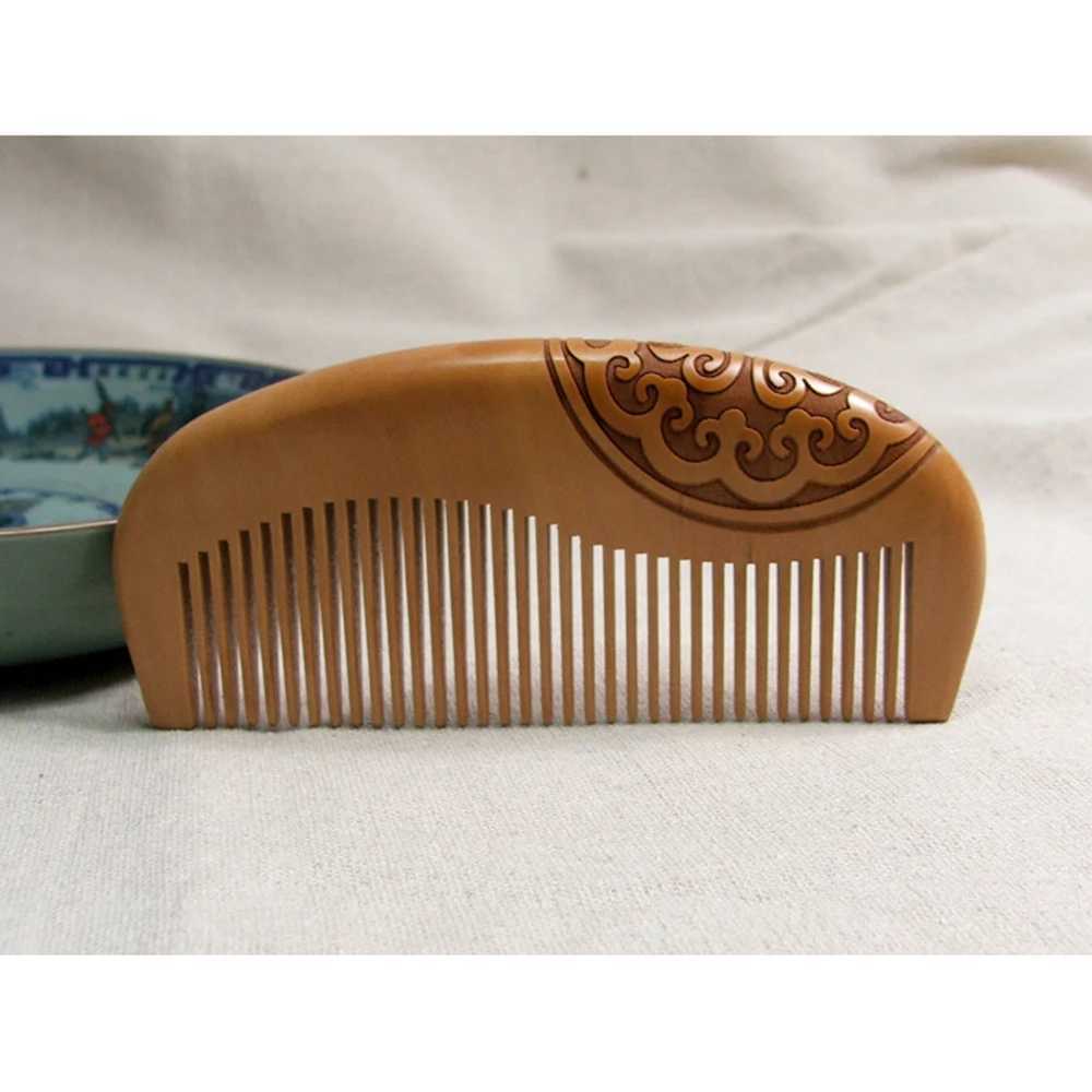 Health care salon styling and hairdressing tools hair brush peach wood comb new static natural massage hair comb Pro W241112