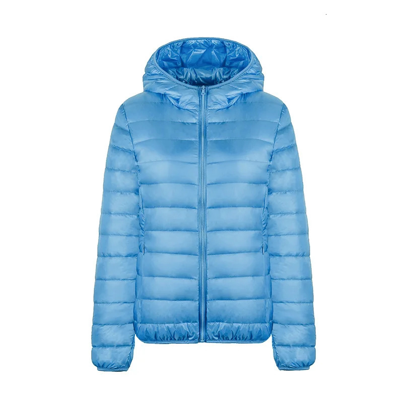 Hoody Duck Down Jacket Womens Fashion Puffer Jacket Autumn Zipper Ultra Light Warm Jacket Womens Jacket Outdoor Portable XXXL Down Jacket Winter 24111