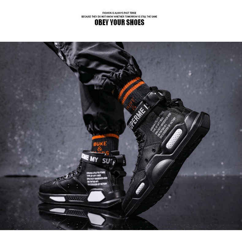 Brand Mens Casual High-tops Trendy Boys Basketball Sports Tennis Outdoor Off-road Shoes Couple Sneakers