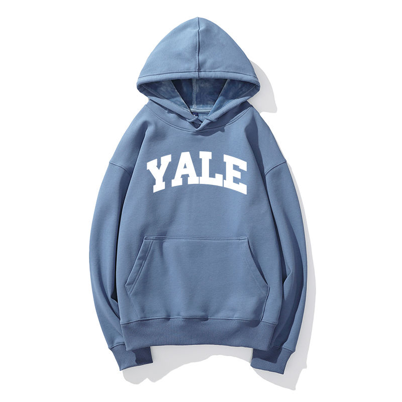 Yale University YALE Printed Hoodie Unisex Cool Casual Long Sleeve Hoodie