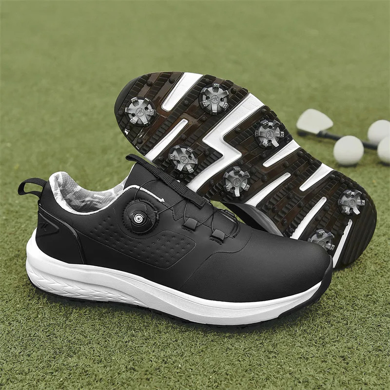 2024 Golf Shoes Men Waterproof Breathable Sneaker Spikeless Sports Walking outdoor sport Golfing Footwear 241112