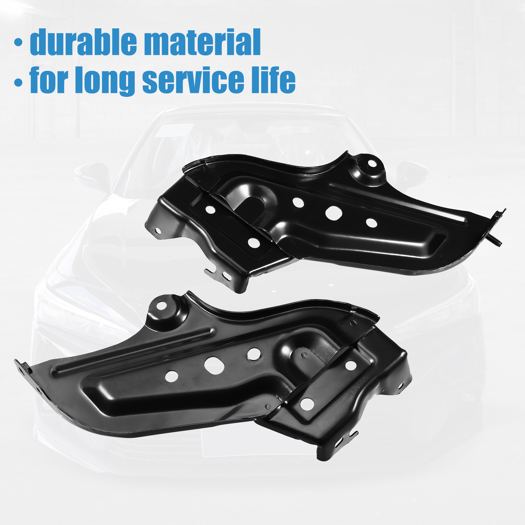 X Autohaux Pair Left Right Side Car Front Bumper Mounting Support Bracket NO.5210235100/5210335110 for Toyota 4Runner 2014-2020 2a2f2