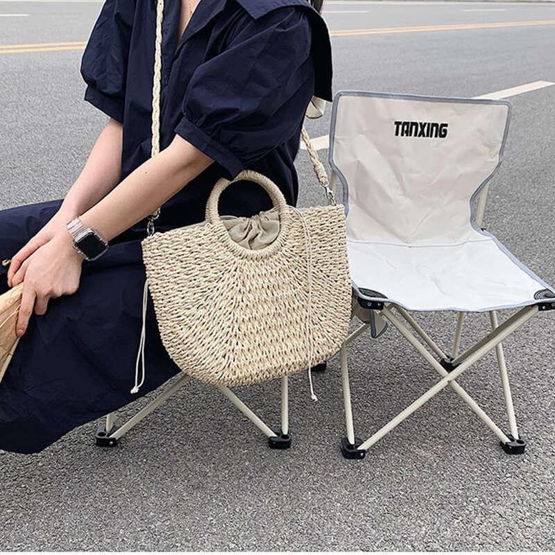 Straw Woven Handbags For Women Handmade Travel Seaside Beach Summer New Handle Bucket Shopping Tote Bag Basket Bolsa