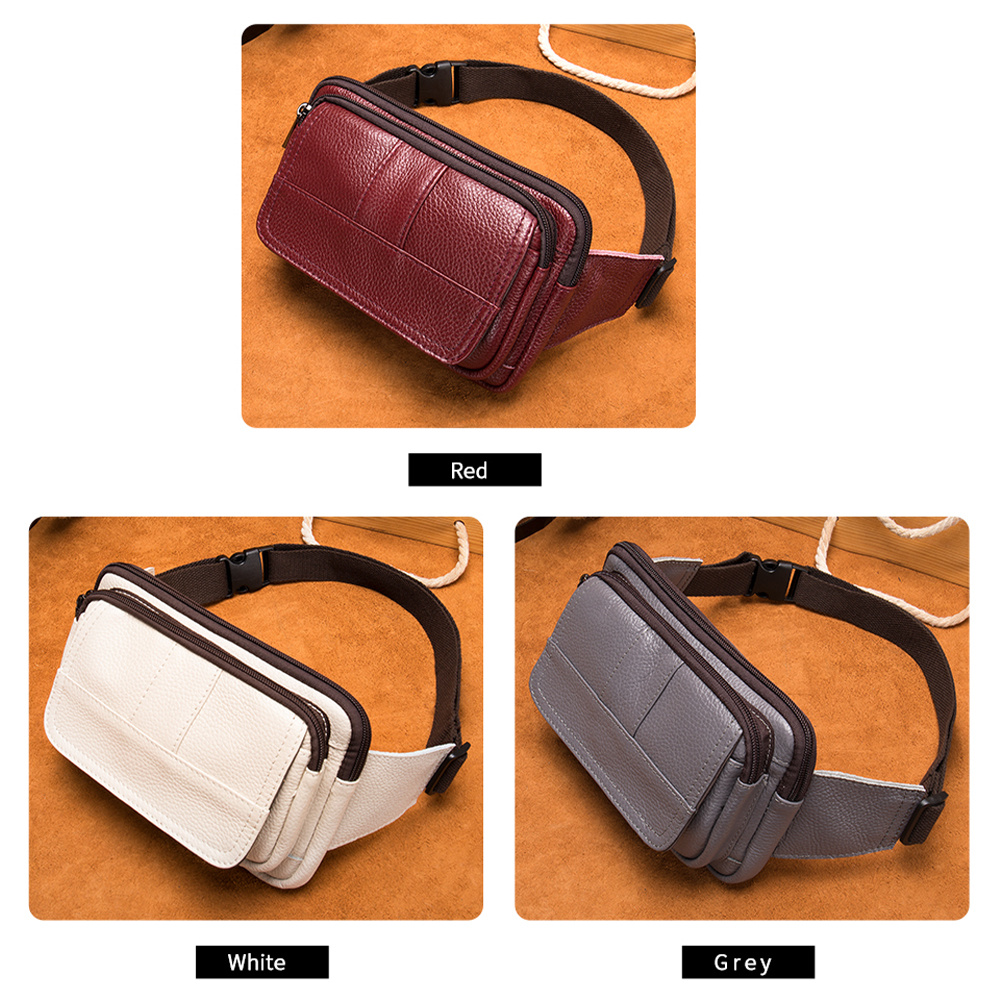 Bag Waist Men's Leather Male Fanny Pack Belt for Man Pouch Phone Hip Bum s s Travel Packs 8966 a8325