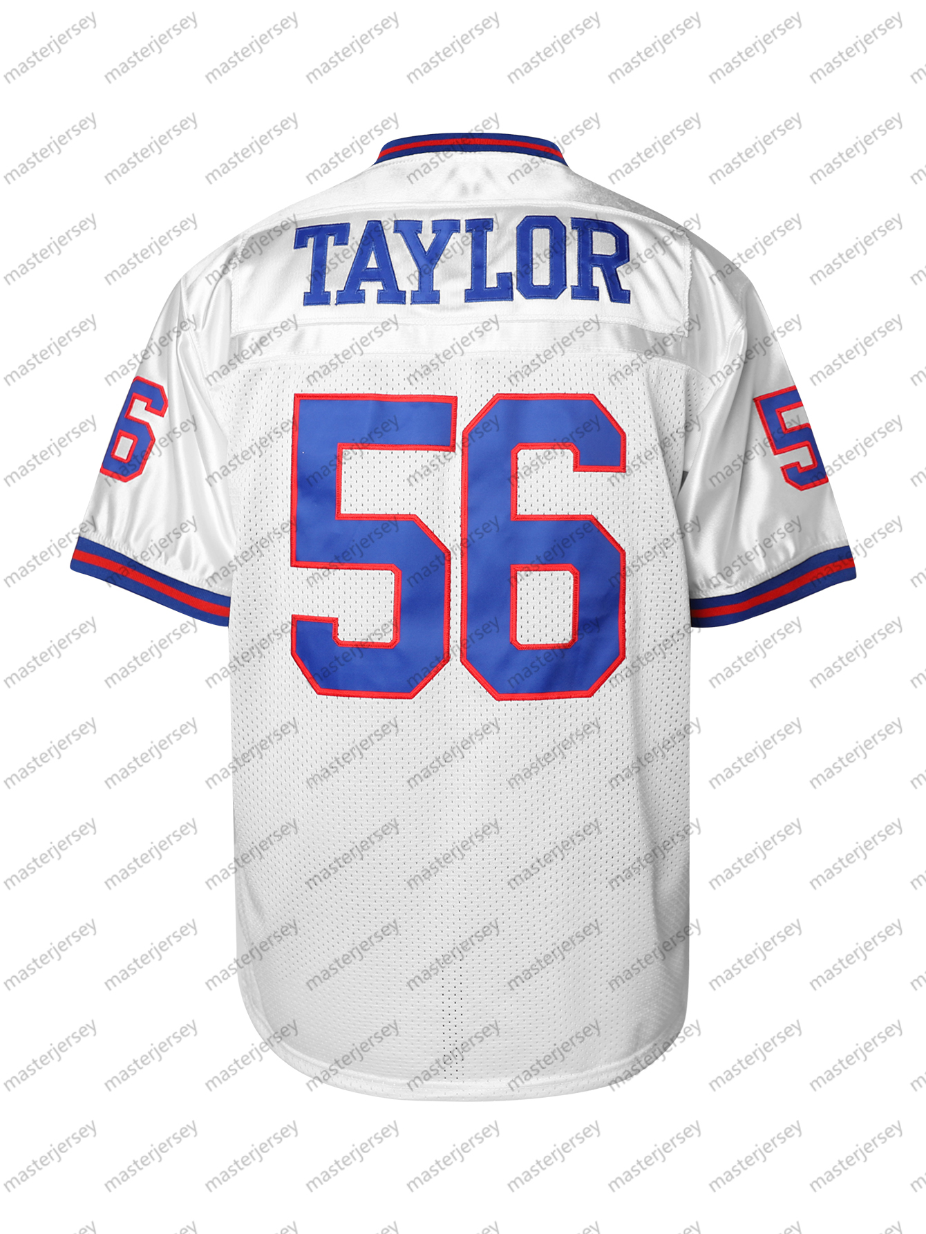 #56 TAYLOR Comfy V-Neck Football Jerseys Men Mesh Embroidery For Training And Competition Breathable Moisture-Wicking Short Sleeve Top for Active Jers