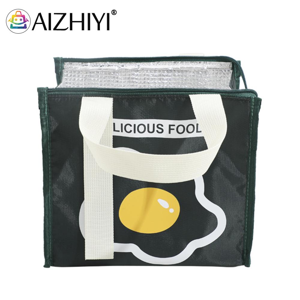 2025 new Portable Picnic Insulated Bag Aluminum Film Triangle Kids Food Storage Handbags Large Capacity Waterproof for Outdoor Barbecues zhanyishengli