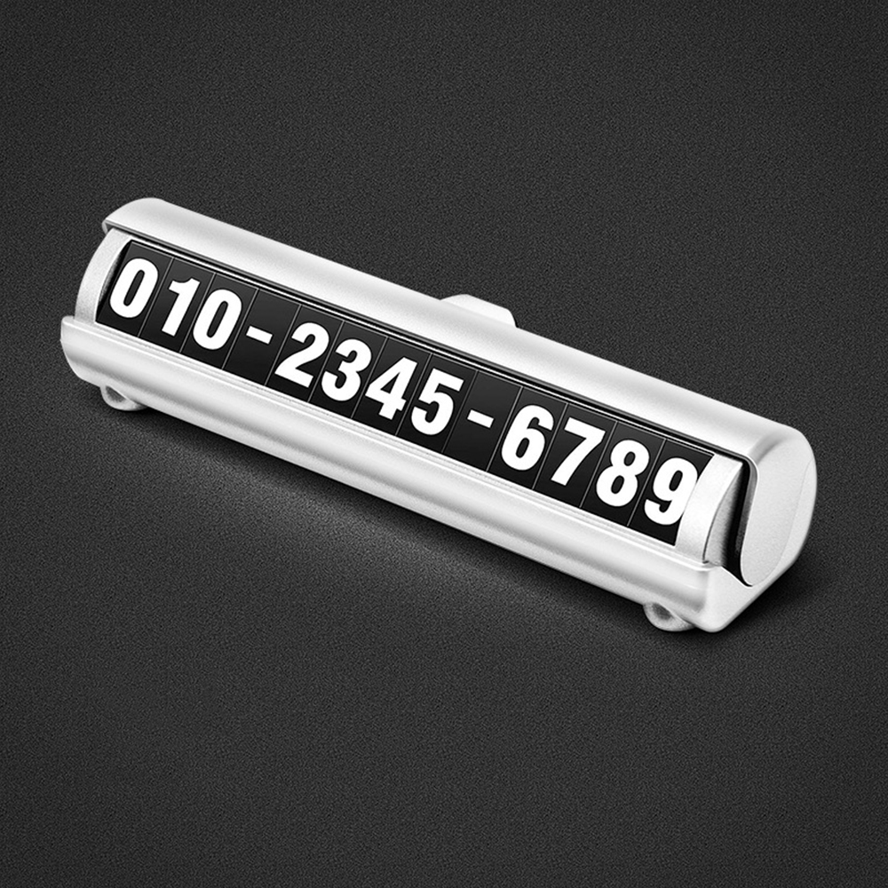 Luminous Temporary Parking Phone Card Plate Telephone Number Park Stop Car-styling Car Accessories