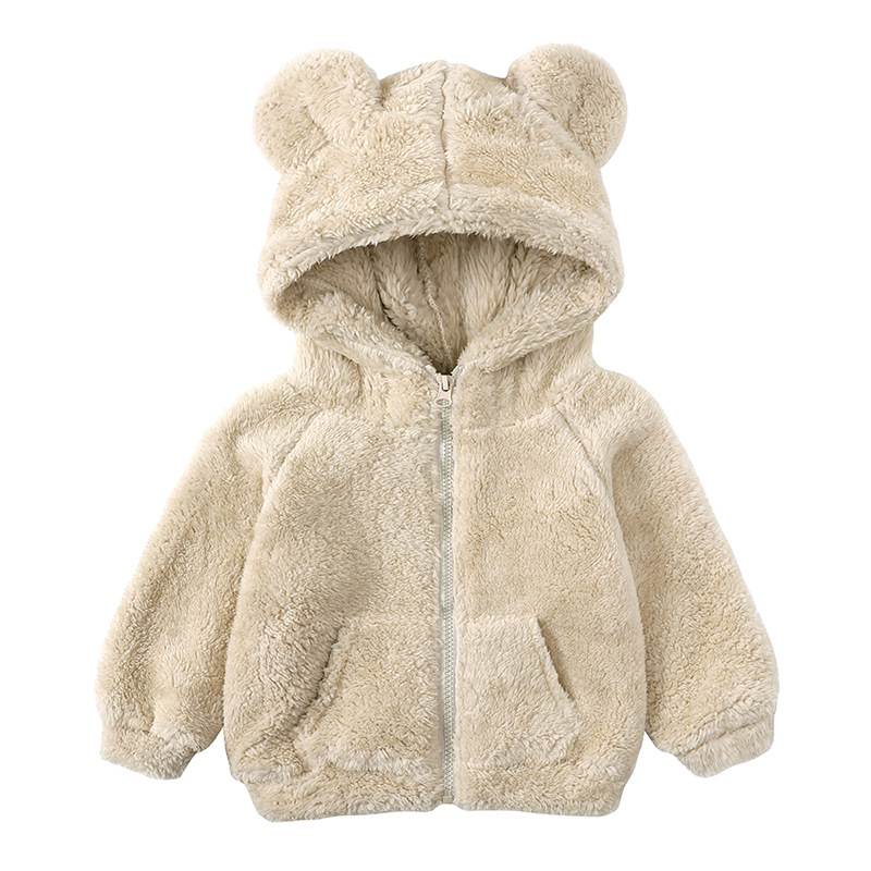 Kids Girls Clothes Coat Winter Hoodies Jacket Thick Velvet Top Sweatshirt Toddler Boys Children's clothing Outfits