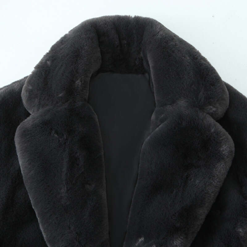 shanshi fur coat women Women's Winter Fashion Warm Artificial Fur Loose Coat