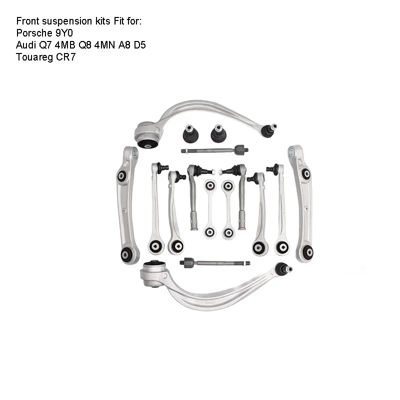 2PCS Front Axle Sway Bar End Stabilizer Link For Porsche 9Y0 Audi Q7 4MB Q8 4MN A8 D5 Touareg CR7 4M0411317