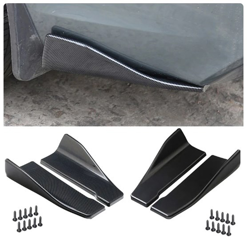 Universal Spoiler Car Rear Bumper Lip Angle Splitters Splitter Scratch Protector Winglets Side Skirt Extension
