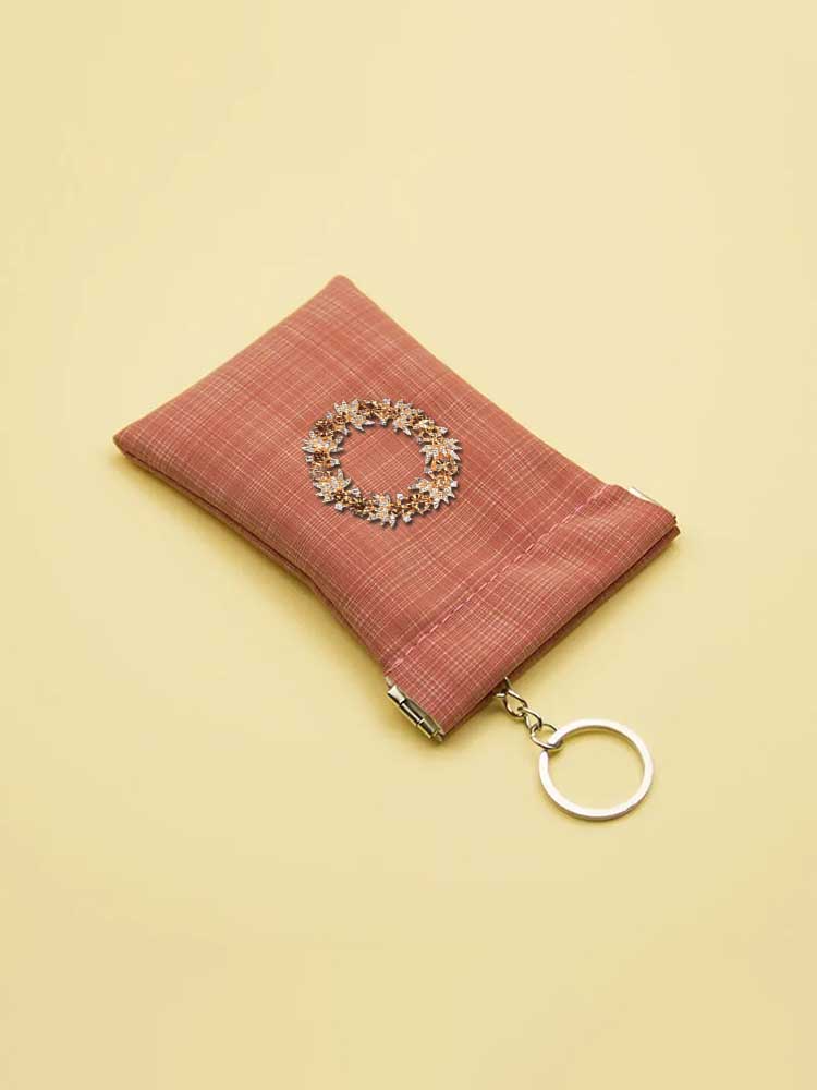 Key Wallets - Scratch-Resistant PU Coin Store Realist Gold Crystal Decor Dangle 37417