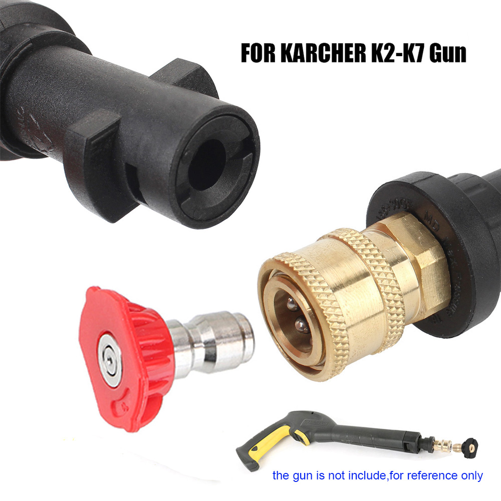 Motorcycle Washer Nozzles For Karcher K2 K3 K4 K5 K6 K7 High Pressure Gun Adapter Foam Cleaning Tools Dirt Bike Car Accessories