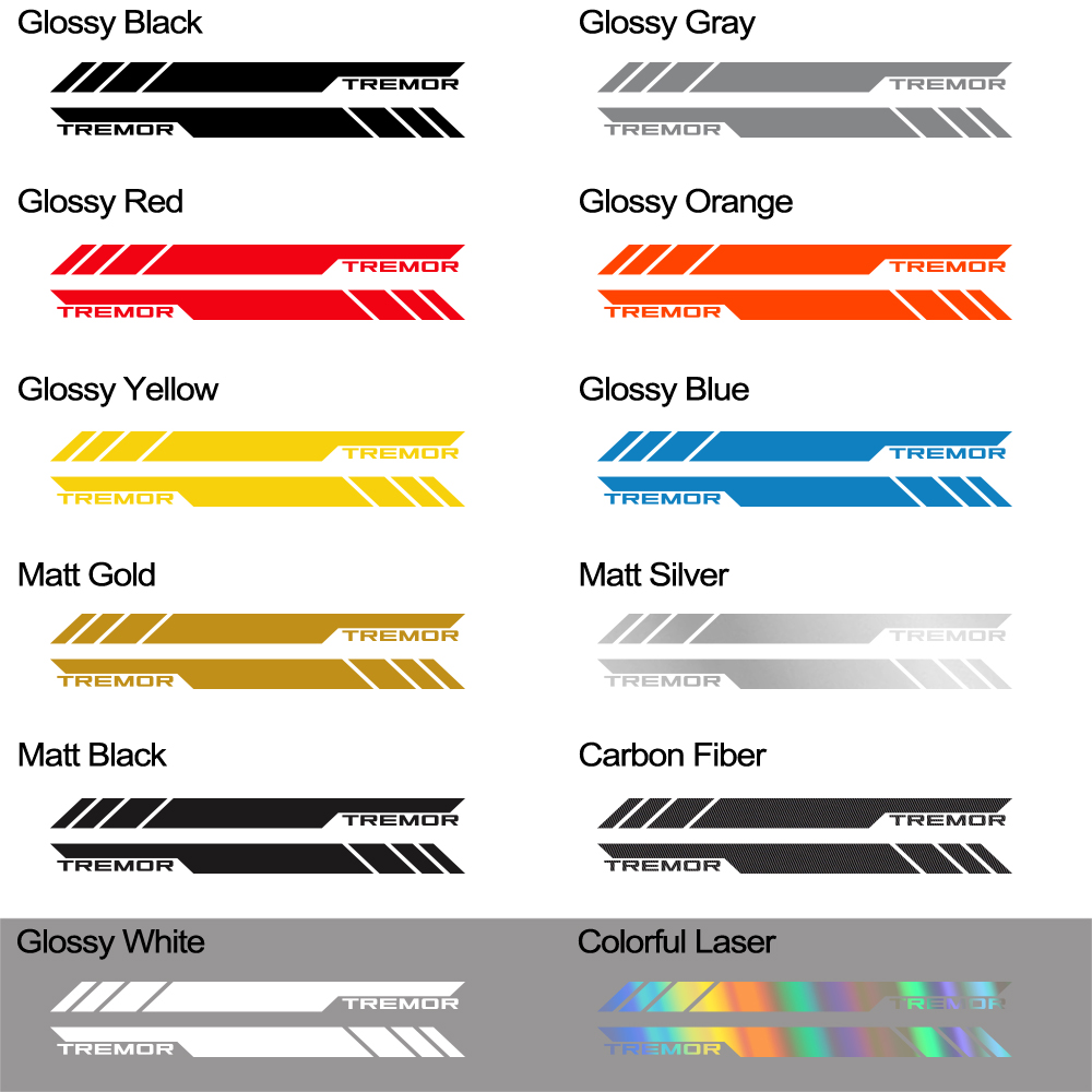 Pickup Stickers For Ford Tremor F150 F250 Car Door Side Skirt Stripes Decals Truck Graphic Vinyl Decor Cover Auto Accessories