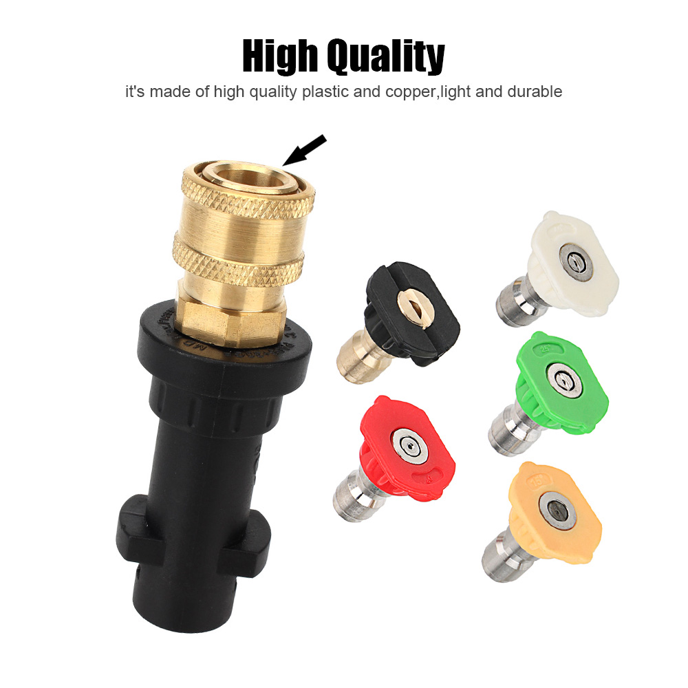 Motorcycle Washer Nozzles For Karcher K2 K3 K4 K5 K6 K7 High Pressure Gun Adapter Foam Cleaning Tools Dirt Bike Car Accessories