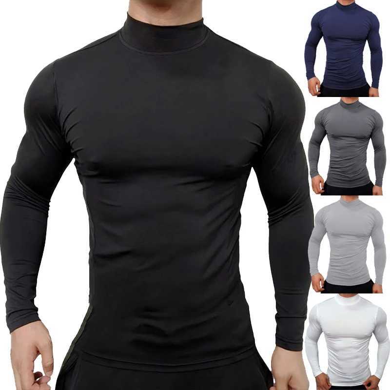 Mens high neck sweater with floral casual solid color sweater long sleeved warm knit navy blue collar jacket W2411111