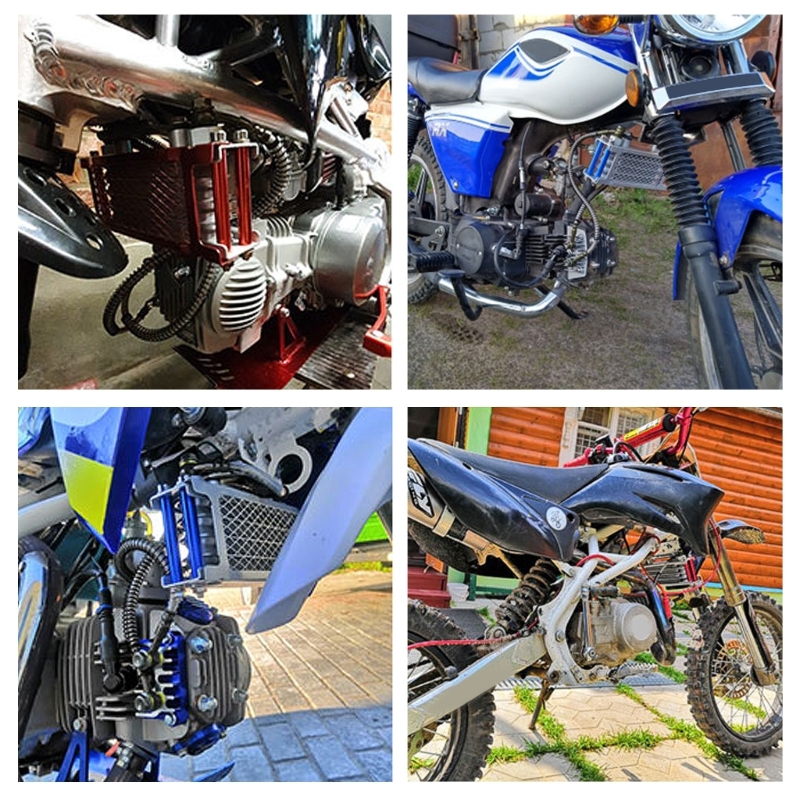 Oil Cooler Motorcycle Aluminium Oil Cooling Radiator System for Monkey Bike 50-140cc Dirt Bike ATV Motocross Accessories
