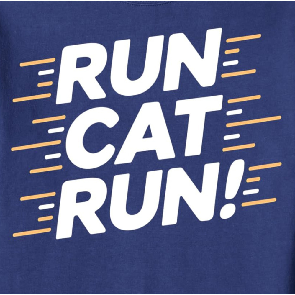 Long Sleeve Shirts for Men sweatshirt Cat Runner Jogging Sprinter Marathon Design Sweatshirt T shirt Tee Streetwear Casual tops clothes