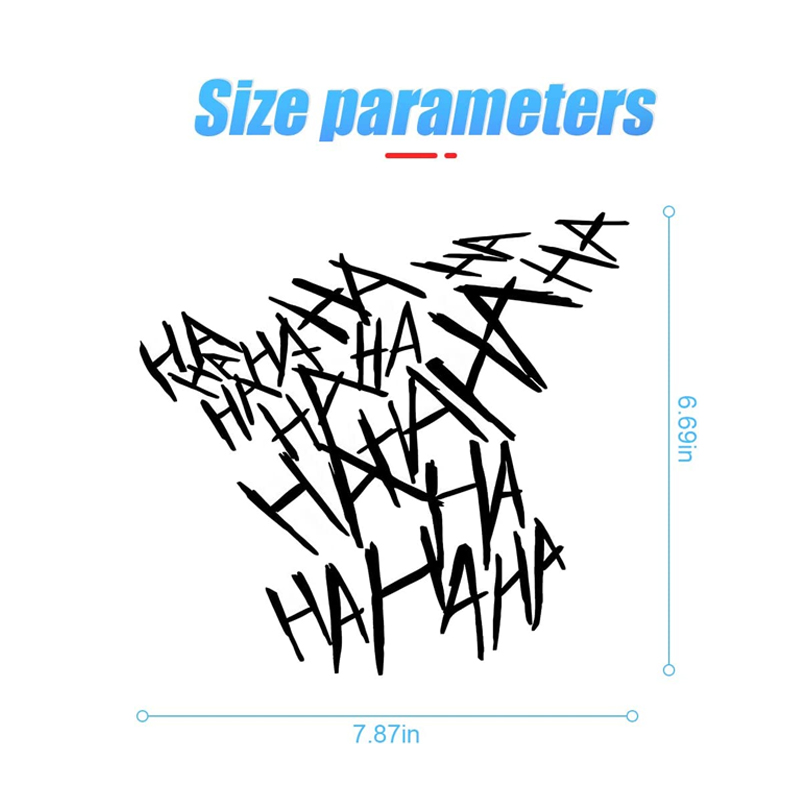 HAHAHA Motorcycle Sticker Funny Motorcycle Helmet Car Stickers Moto Auto Decal JDM Vinyl Automobile Styling Exterior Accessories a64f7 5 e937e