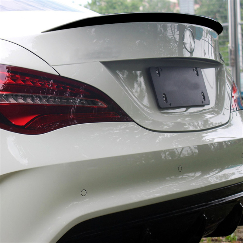 Glossy Car Rear Trunk Spoiler Wing Lip For Mercedes Benz CLA Class C117 CLA200 CLA260 CLA45 AMG 2013 - 2019 Tail Tailgate Lip f723e
