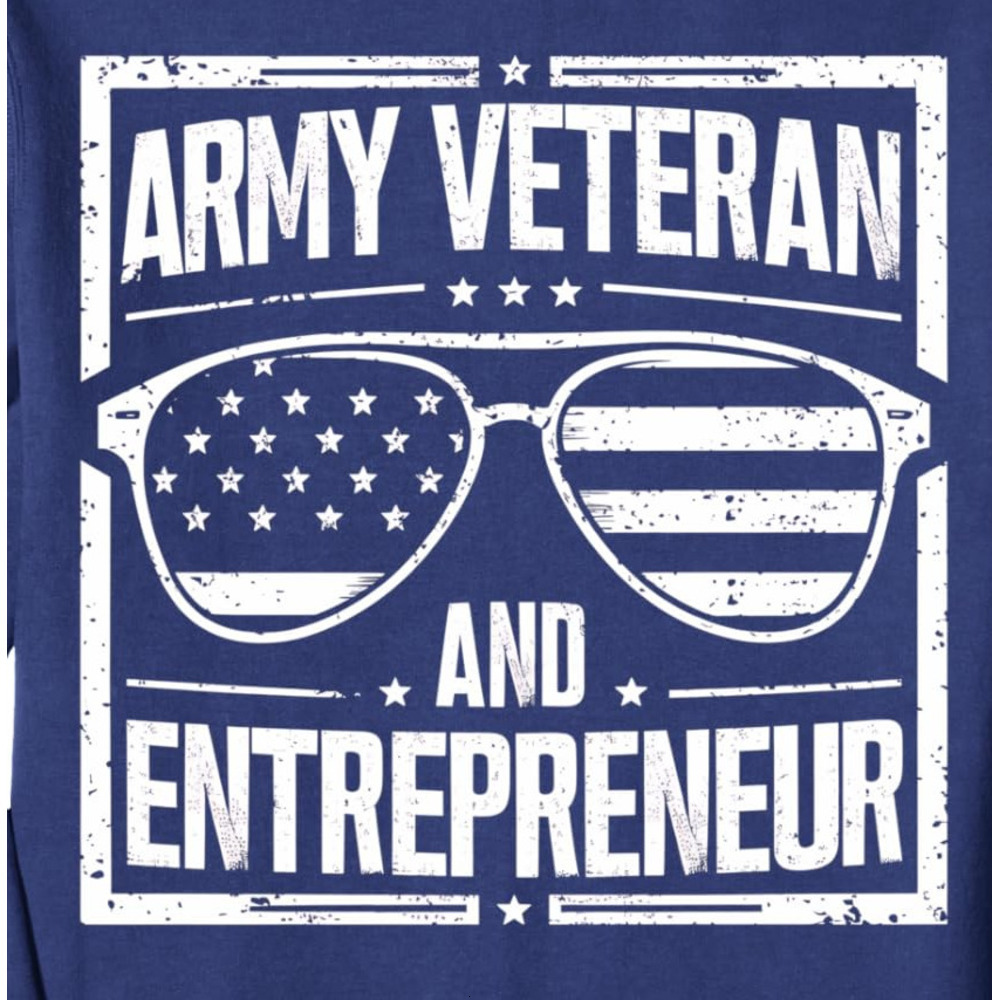 Long Sleeve Shirts for Men sweatshirt Army Veteran Entrepreneur Sunglasses Design Sweatshirt T shirt Tee Streetwear Casual tops clothes