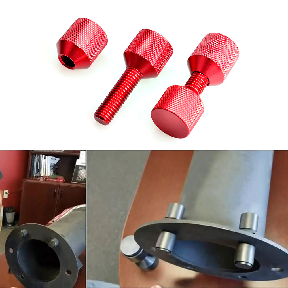 Aluminum 1-1/8inch 2 Alignment Firm Flange Arrangement Pin Two Hole Pins Set Handy