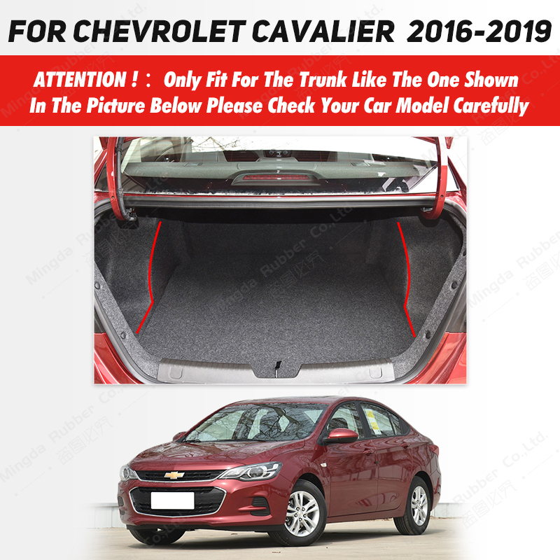 Auto Full Coverage Trunk Mat For Chevrolet Cavalier 2016-2019 18 17 Car Boot Cover Pad Interior Protector Accessories 1ff8b
