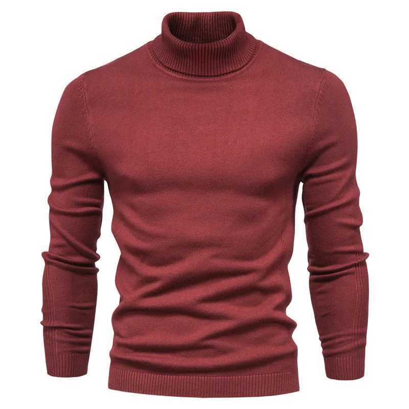 Mens Wear Europe and America Autumn/Winter Mens Wear New Bottom Sweater Slim Turtle Neck Casual Knitted Sweater W2411111