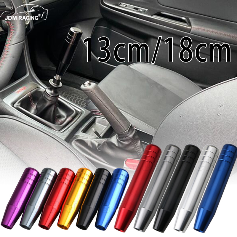 Universal Auto cm Length Manual Car Gear Shift Knob Aluminum Racing With Adapters 5