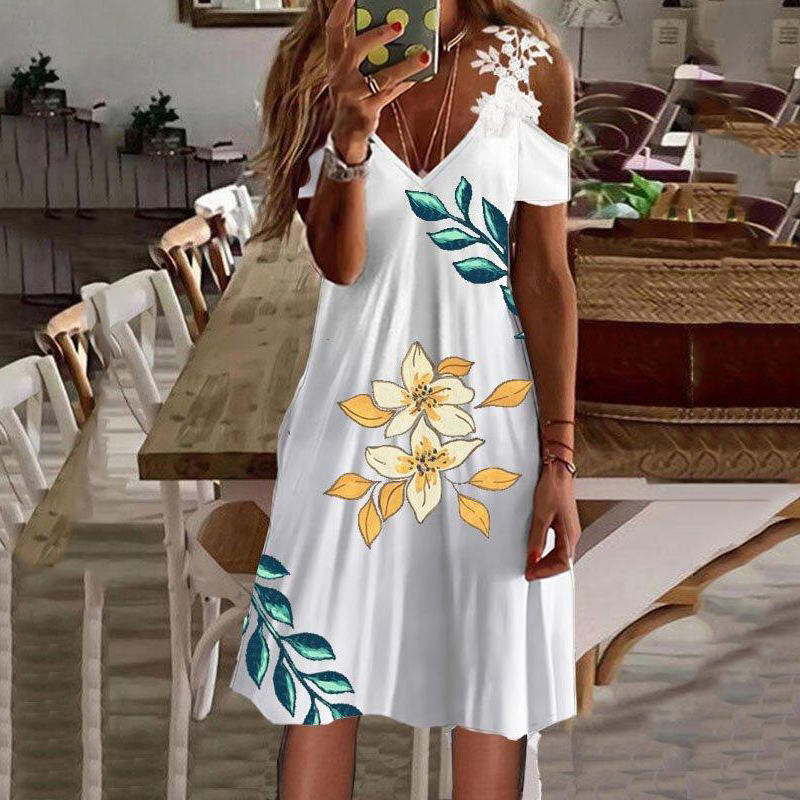 women clothing clothing women summer dresses Midi Dresses Sleeveless Floral Casual Mid-Calf A Line Sashes S-3XL dress Abiti da Sera luxury dress
