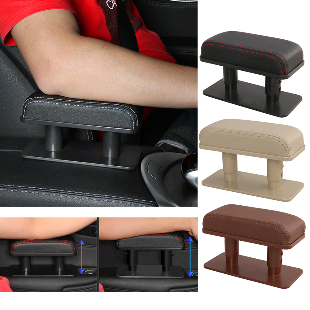 Universal Car Armrest Box Adjustable Height Armrests Pad Auto Rest Extender Driver Arm Elbow Support Supplies