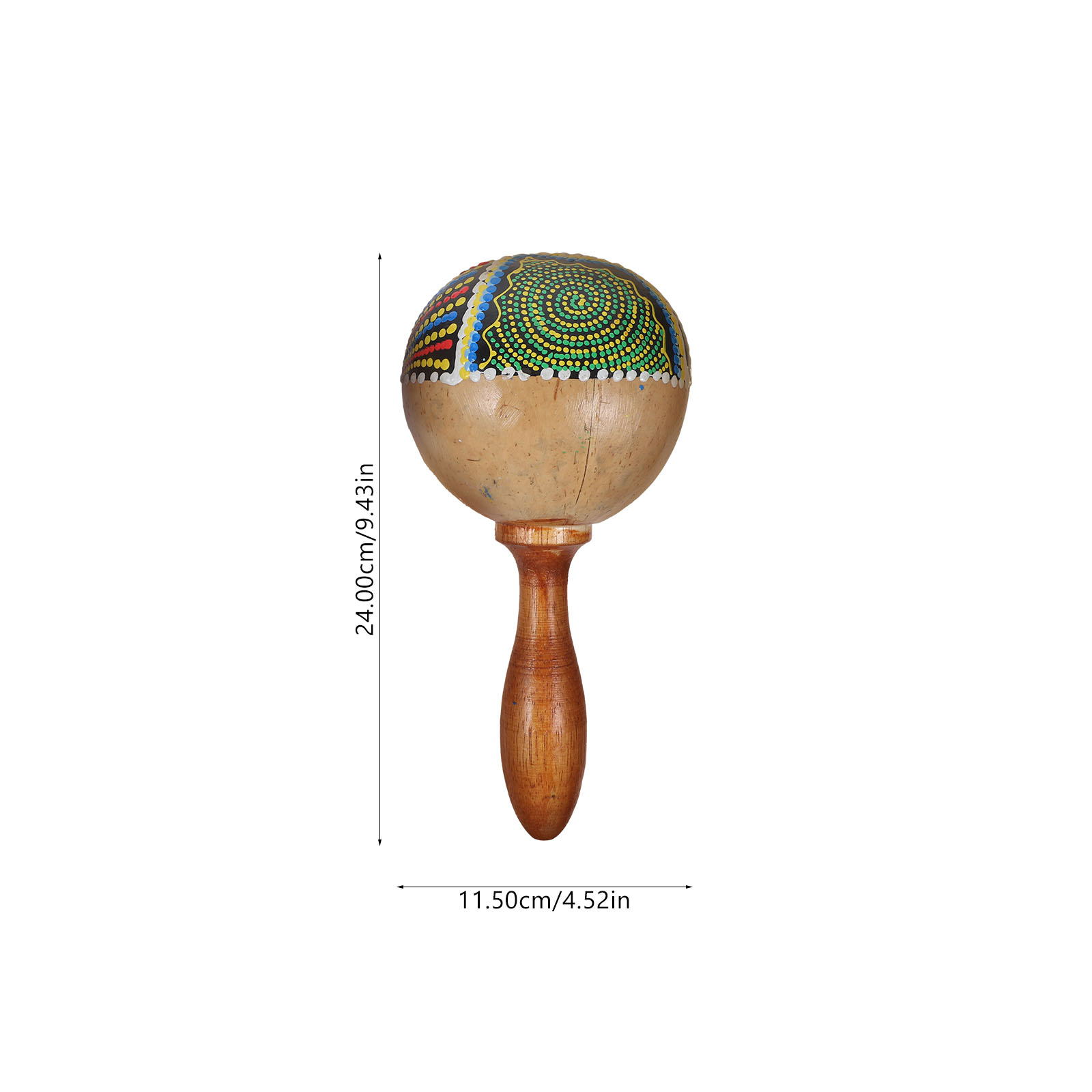 Maraca Wooden Fiesta Maracas Toys Preschool Educational Plaything Birthday Present Noise Maker Eggs for Children