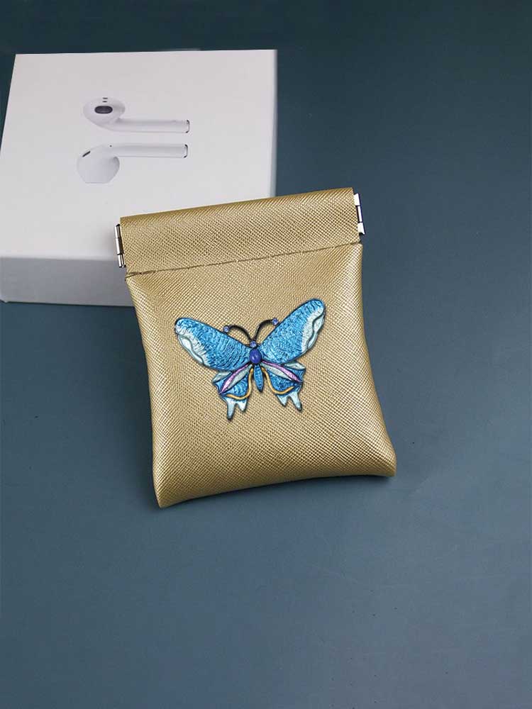 Simple Key Wallets - PU Mini & Coin Holder Gold Crystal Dangle Decor 9ec4e