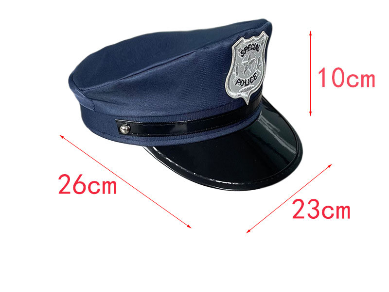 Children's Police Cap Flat Top children's Hat Toy Cos role-playing Children Play House Props Uniform Cap Free Shipping 7a889