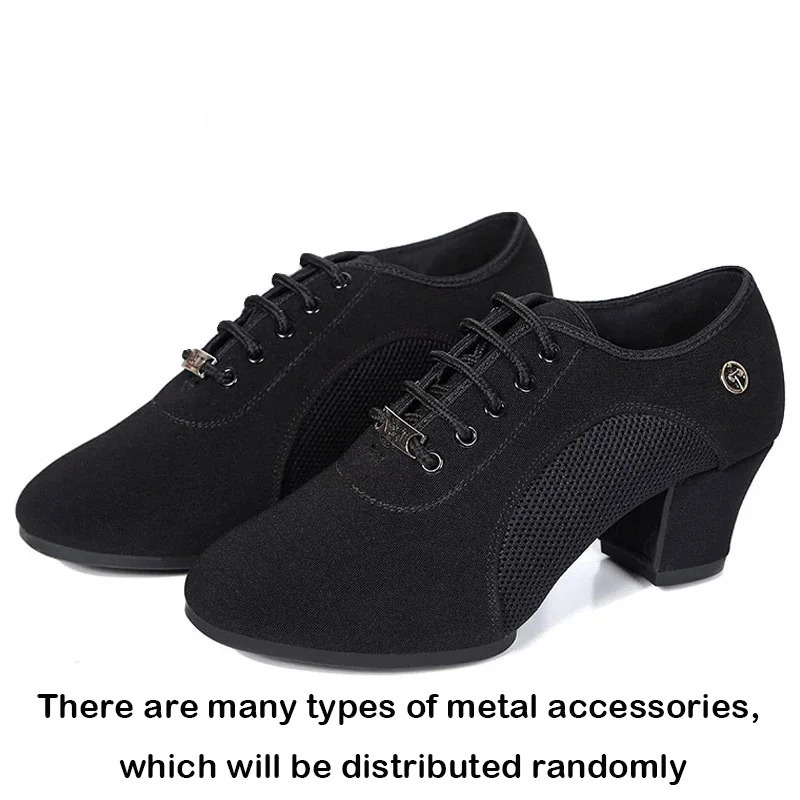 Womens Latin ballroom dance shoes with soft sole fabric womens tango practice dance shoes middle boots womens anti slip dance shoes 241111
