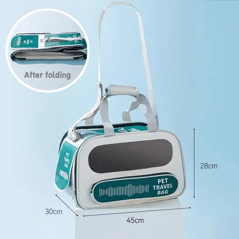 Foldable Musical Rhythm Large Capacity Puppy Carrier Backpack Cats Transport Wear-Resistant Breathable Cat Supplies