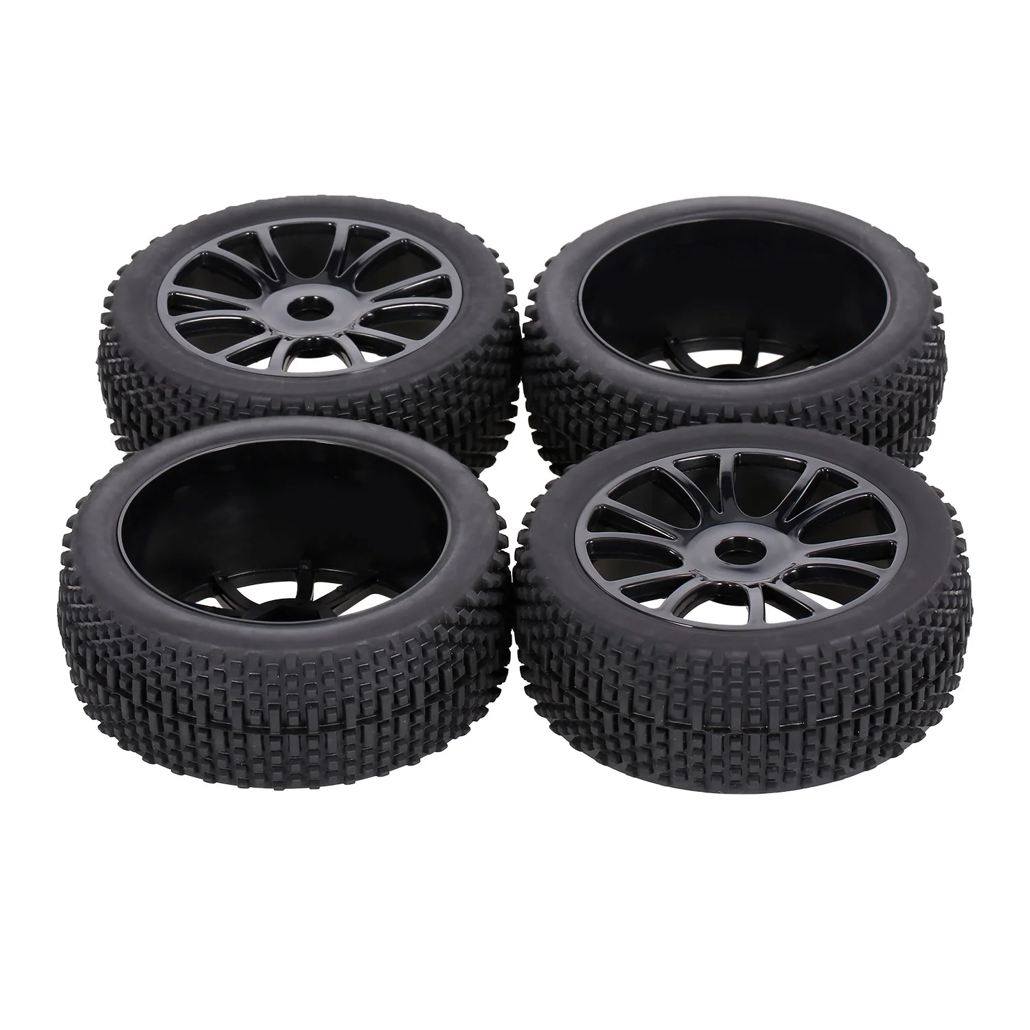 RC 1/8 Off-Road Car By Truck Tires 112MM Rubber Tyre Plastic Wheel Rim Hex Adapter 17MM for 811 8sc 94885 84-801
