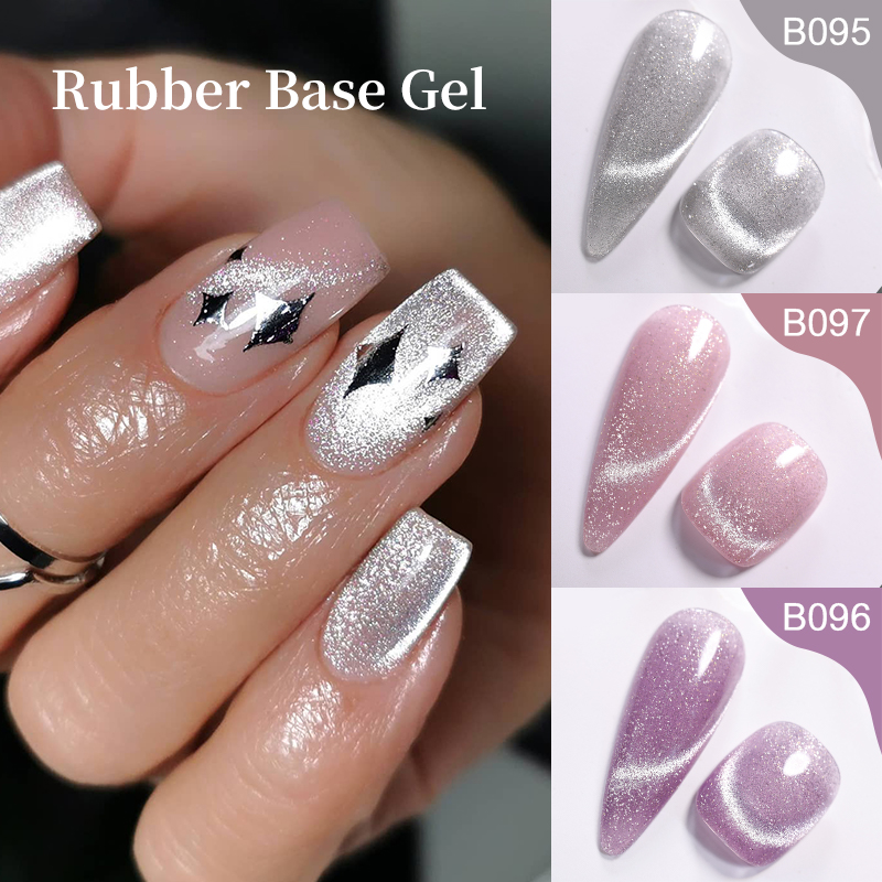 UR SUGAR 7ml Sliver Pink Glitter Cat Magnetic Rubber Base Gel Star Smile Rainbow Semi Permanent Soak Off Sparkling Nail Varnish 67949 5 10f26