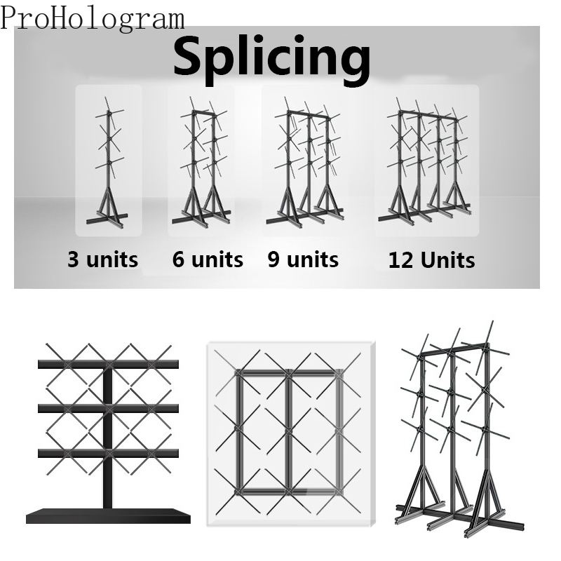 3D Hologram Projector Fan Wifi Control Led Sign Holographic Lamp Player 3D Projector Light Support Images Video Splicing