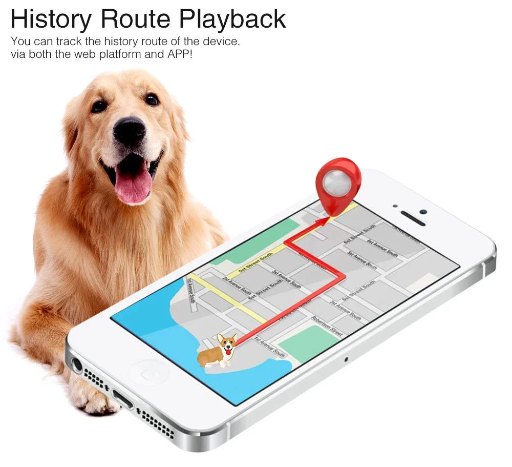 4G GPS Tracker for Hunting Dog Animal Realtime Tracking GPS Locator Waterproof 3000mAh Battery Voice Monitor Geofence Free APP