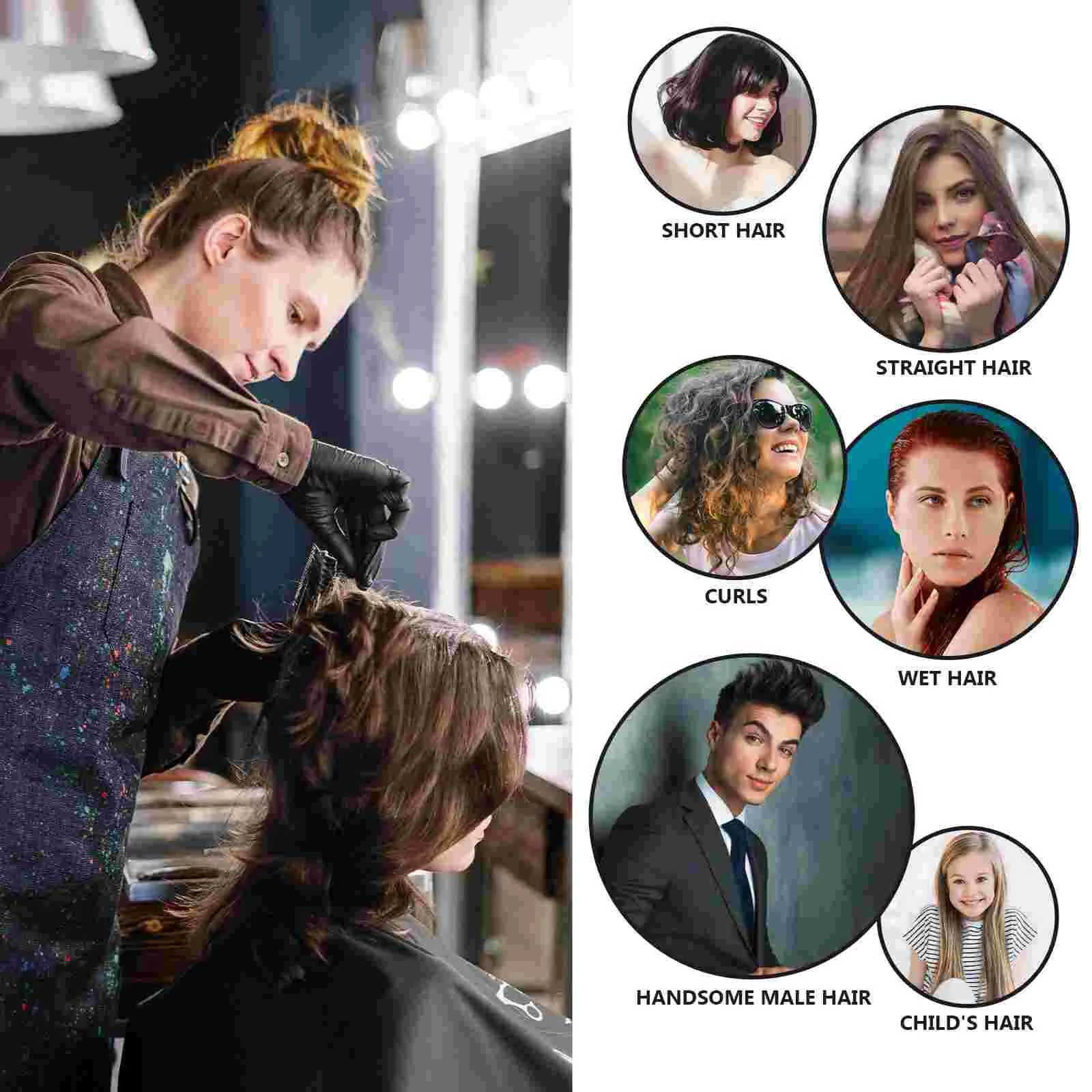 Mini hair brush wooden comb hair dryer dry anti-static hair brush suitable for curly household women round roller ladies W241112